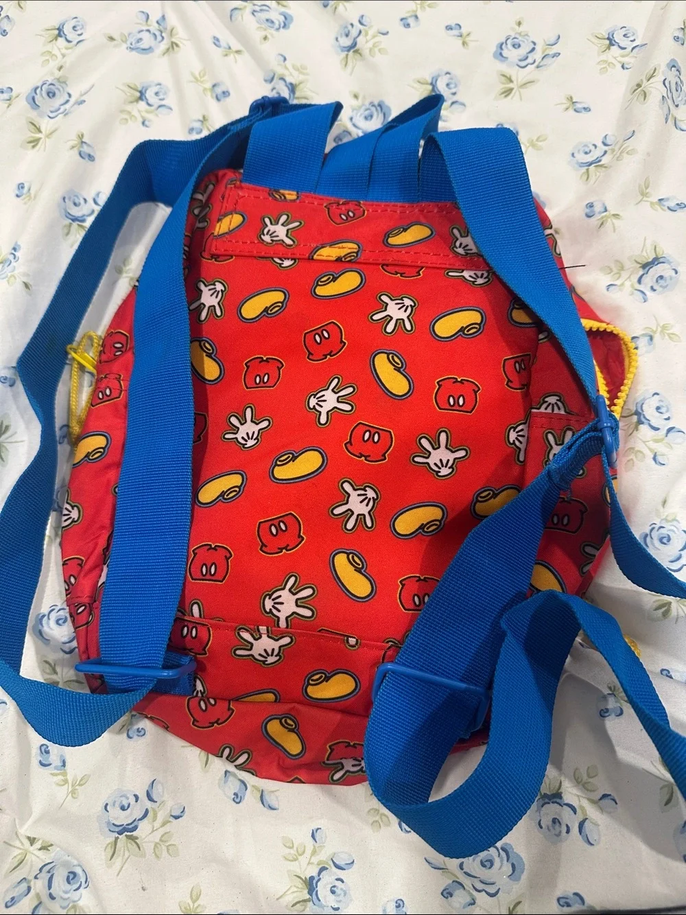 Disney Mickey Mouse Kids Backpack - Blue, Red & Yellow